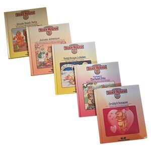 Teddy Ruxpin Hardcover Storybook Lot of 5 Books, Vintage 1980s World of Wonder
